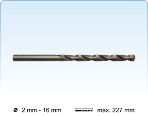 HSS twist drills DIN 340 (long) fully ground