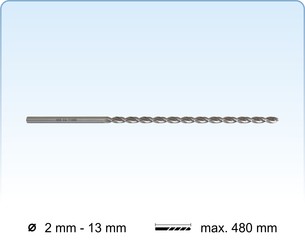 HSS-Co. 5% drill bits extra long (DIN 1869)