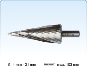 HSS tube and sheet drills, spiral fluted