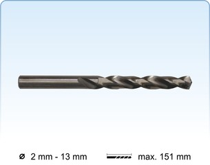 HSS-Co. 8% twist drills DIN 338 fully ground