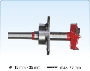 Machine cylinder boring bits with depth adjustment