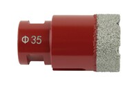 Diamantbeschichtete Bohrkrone M14 (für Trockenbohren) 35 mm